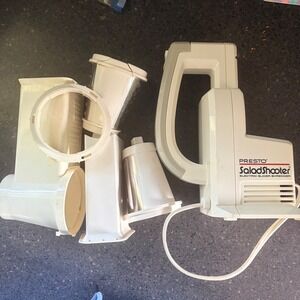Presto SaladShooter Electric Slicer Work White Model 0291003 Kitchen Tool